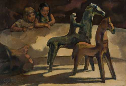 ArtChart | کودکان و اسب های سفالی by Javad Hamidi