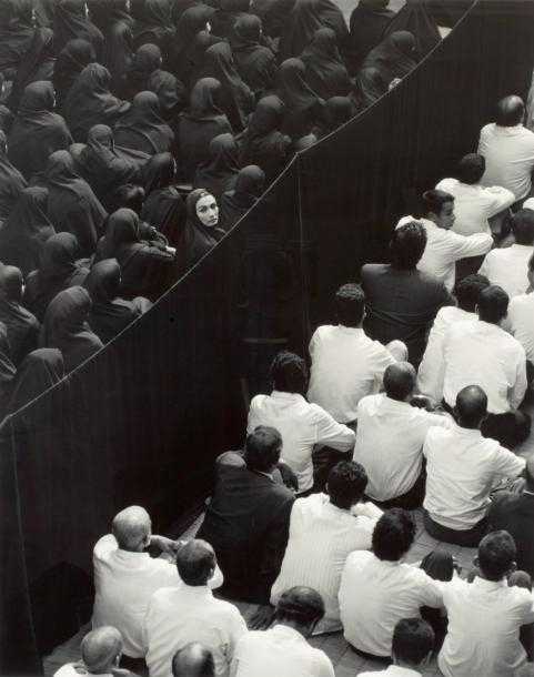 ArtChart | FERVOR SERIES (CROWD FROM BACK WOMAN LOOKING OVER HER SHOULDER) by Shirin Neshat