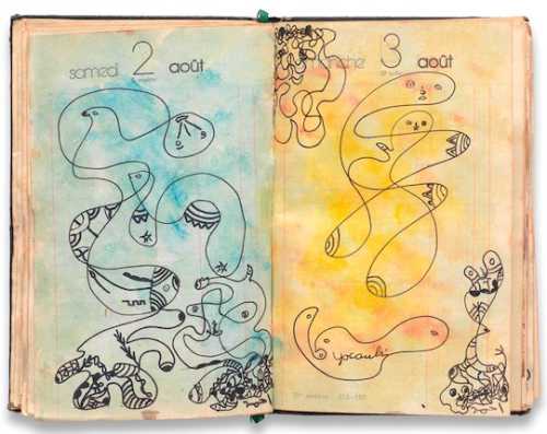ArtChart | The Artists 1975 Sketchbook by Ahmed El Yacoubi