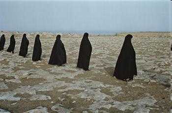 ArtChart | Women in a Line from Rapture by Shirin Neshat