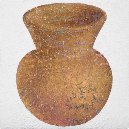 ArtChart | TINY JAR (GOLD ON MULTICOLOR) by Farhad Moshiri