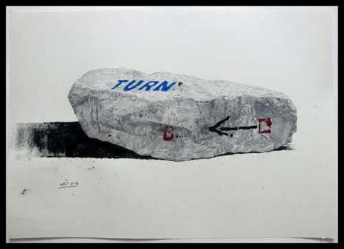 ArtChart | U Turn Stone by Dariush Gharahzad