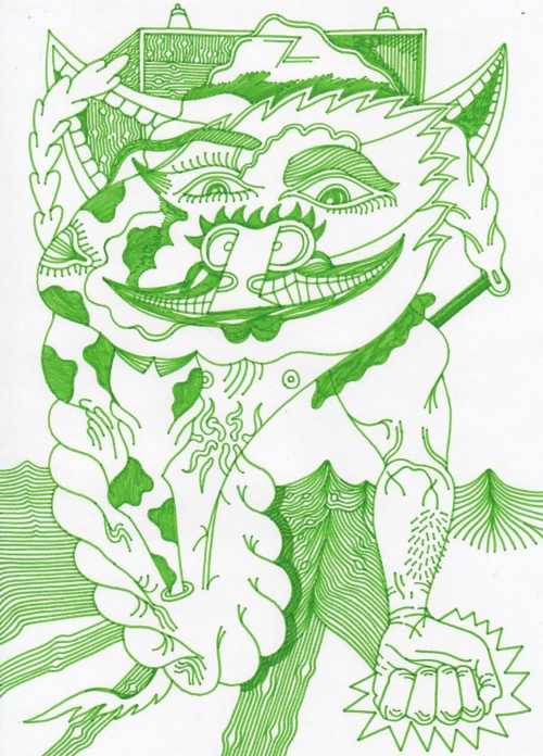 ArtChart | Green lion by M Smart