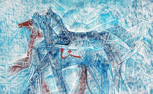 ArtChart | Horses in the Storm by Rakan Dabdoub