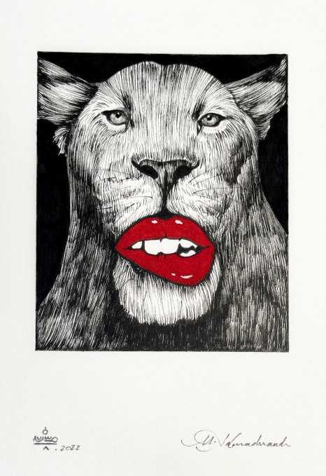 ArtChart | Lioness Beauty in Darkness by Mohsen Ahmadvand