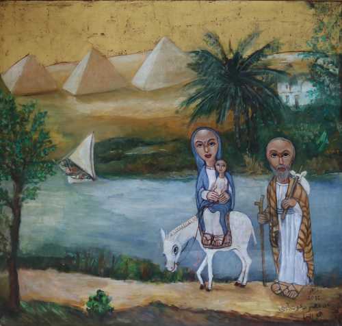 ArtChart | The Saint Family in Egypt by Gerges Lotfy