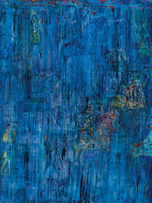 ArtChart | Blue Rain Hunt by Reza Derakhshani