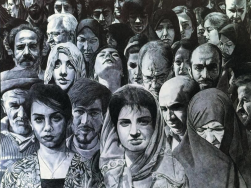 ArtChart | Untitled, from the crowd series by Ahmad Morshedloo