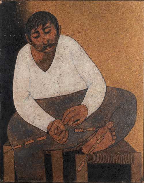 ArtChart | The Fisherman Preparing His Net by Louay Kayyali