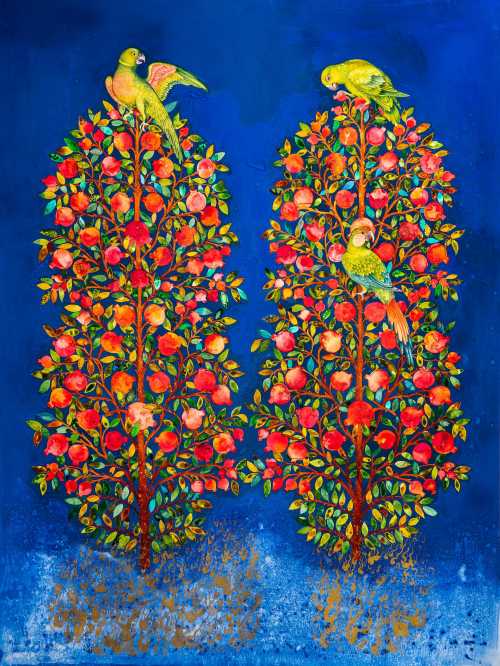 ArtChart | Trees of Life with Pomegranates by Ladan Boroujerdi