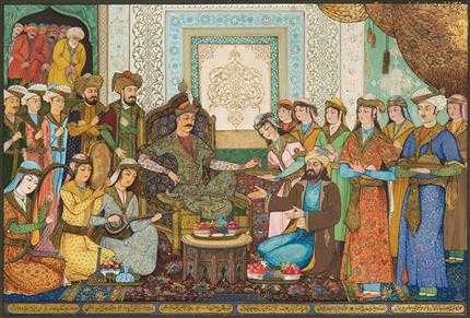 ArtChart | King Shoja and Hafiz by Hossein Taherzadeh Behzad Tabrizi