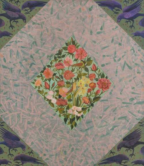ArtChart | باغ گل ها از مجموعه گل و مرغ by Gizella Varga Sinai