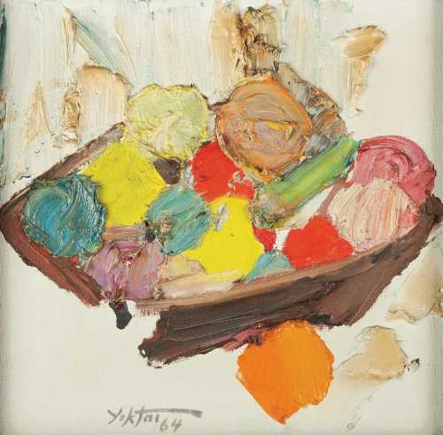 ArtChart | Abstract Still Life with Fruit by Manouchehr Yektai