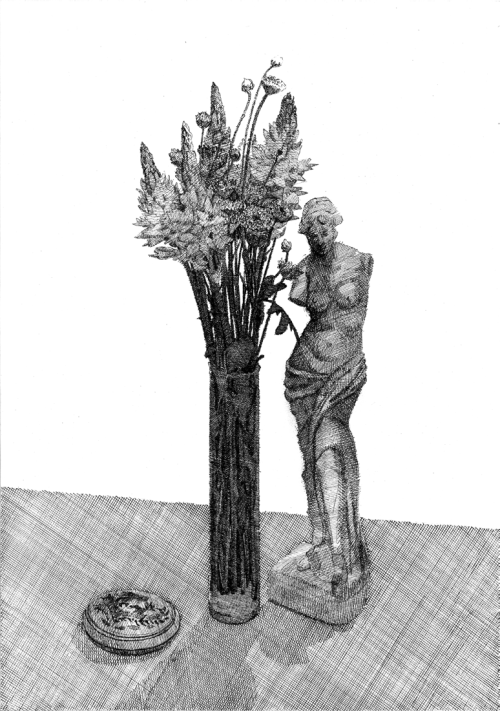 ArtChart | Ornithogalum and Venus de Milo by Amirkasra Golrang