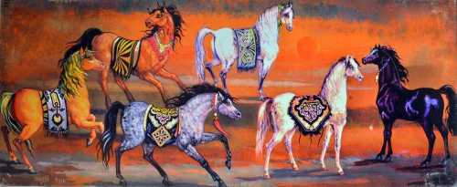 آرت چارت | Cyrus The Great Horses at Pasargard از ناصر اویسی