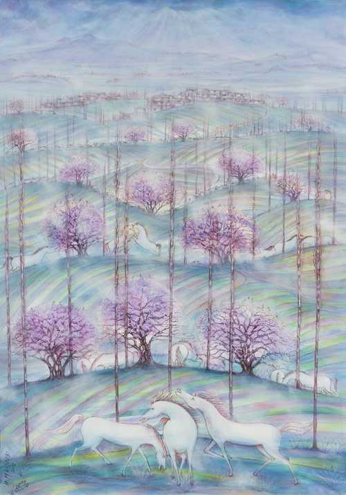 ArtChart | خاطره بهار در کوهین by Hossein Mahjoubi
