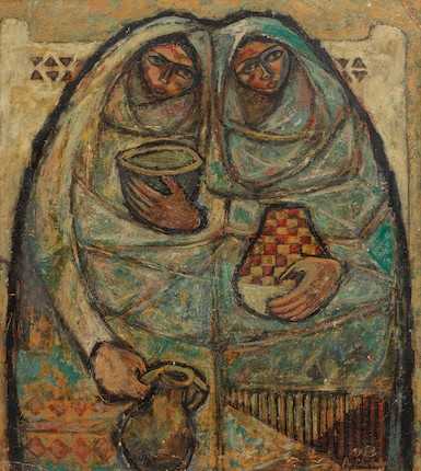 ArtChart | Two Women in Aswan by Abbas Shuhdy