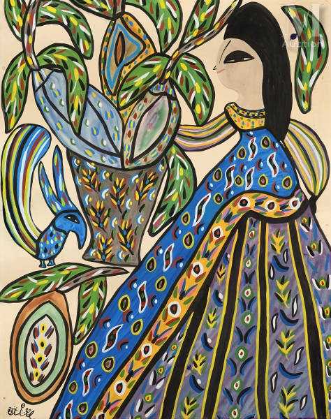ArtChart | Femme à l'oiseau by Fatma Baya