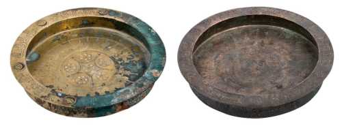 ArtChart | Two Khorasan bronze dishes, Iran, 12th century by Unknown Artist