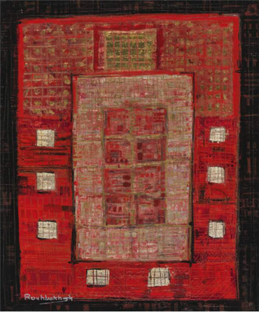 ArtChart | Composition in Red by Jafar Rouhbakhsh