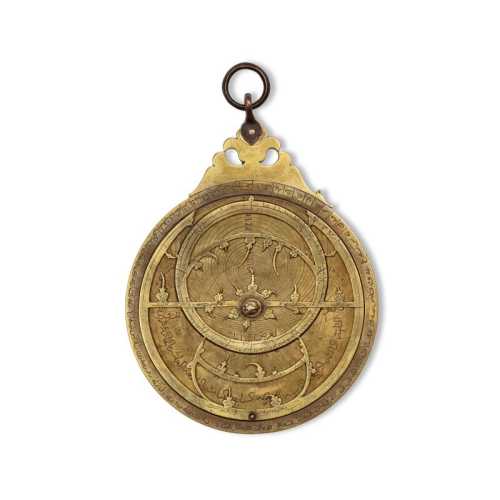 ArtChart | A fine Safavid brass astrolabe, signed by Muhammed Husayn al-Yazdi ibn Muhammad Baqir, decorated by Ibn Muhamad Amir, Muhammed Mahdi al-Yazdi, Persia, dated 1057 AH/1647-48 AD by Unknown Artist