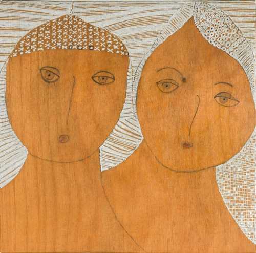 ArtChart | Untitled (Two Faces) by Huguette Caland