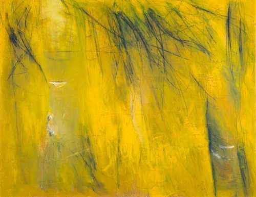 آرتچارت | درختان انتزاعی زرد رنگ از فریده لاشایی