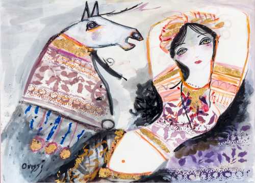 ArtChart | Woman and horse by Nasser Ovissi