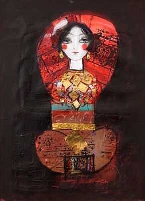 ArtChart | Girl in Red by Nasser Ovissi
