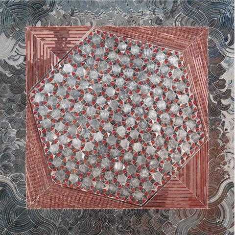 ArtChart | Floating hexagon by Mounir Farmanfarmaian