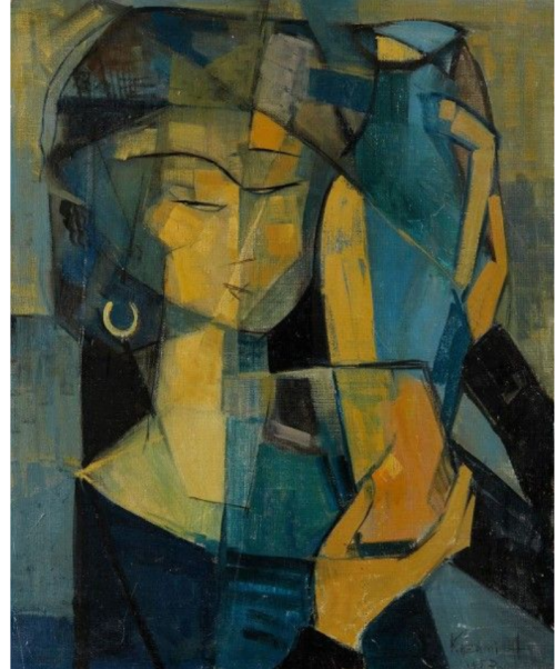 ArtChart | Woman with a jug by Hossein Kazemi