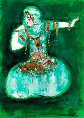 ArtChart | Dancer in green by Nasser Ovissi