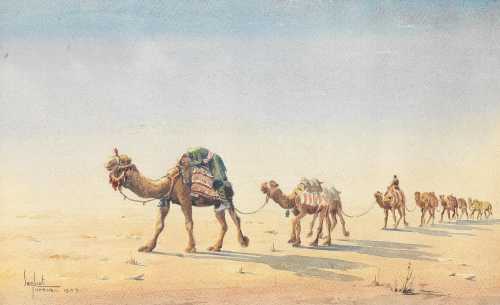 ArtChart | Camels in the Desert by Der Kiureghian Sombat