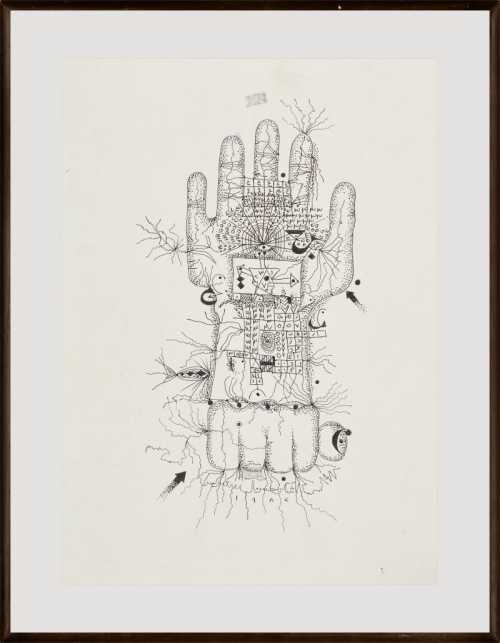 ArtChart | Untitled (Hand) and Untitled (Figures) by Shakir Hassan Al Said