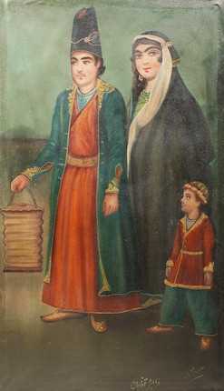 آرتچارت | مردی با همسر و بچه‌اش از حسن اسماعیل‌زاده