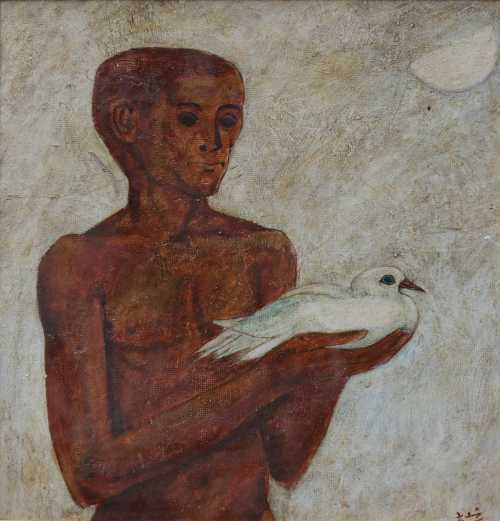 ArtChart | The Boy and the Pigeon by Abdel Ghaffar Shedid