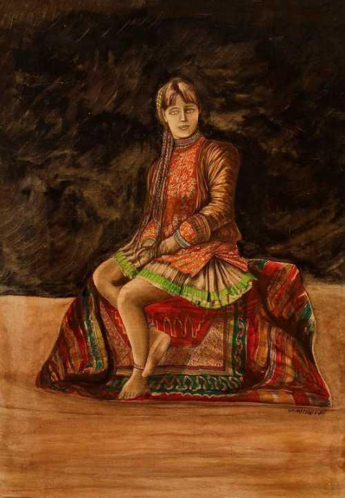 ArtChart | Femme assise by Ghassem Hajizadeh
