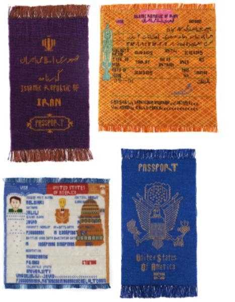آرتچارت | 1) پاسپورت ایرانی؛ 2) ویزای ایران؛ 3) ویزای آمریکا؛ 4) پاسپورت آمریکایی از Dzamil Kamangar