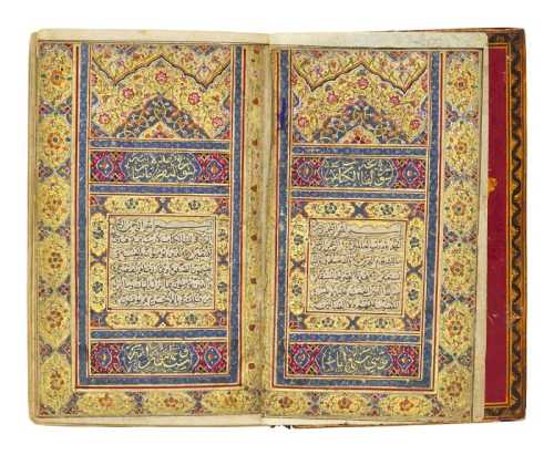 ArtChart | An illuminated miniature Qur’an, copied by ‘Abdullah ibn ‘Ashur, Persia, Qajar, dated 1235 AH/1819-20 AD by Unknown Artist
