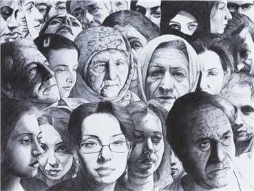 ArtChart | 400 Faces by Ahmad Morshedloo