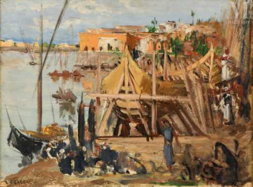 ArtChart | Shipyard in Cairo by Georges Hanna Sabbagh