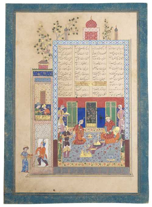ArtChart | BAHRAM GUR IN THE RED PAVILION by Unknown Artist
