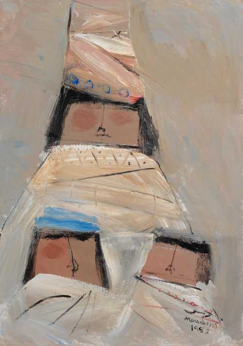 ArtChart | Three Figures by Fateh Al-Moudarres